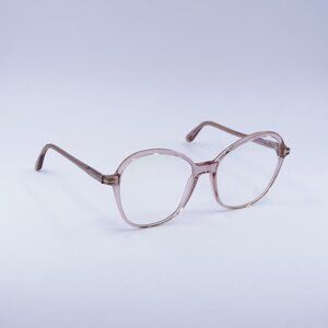 Tom Ford FT5577-B 072 Eyeglasses Pink 55mm Butterfly Frame, Blue Light Block